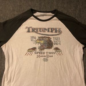 L Lucky Brand Graphic Baseball T-shirt